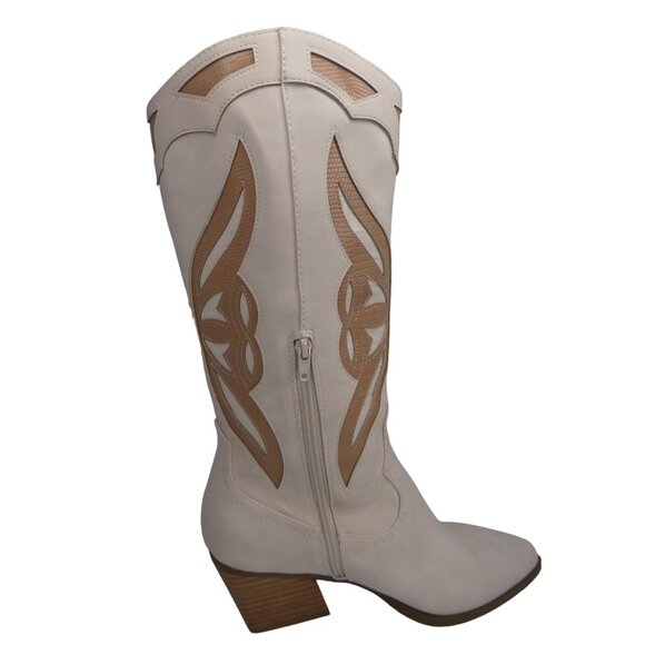 Dolce‎ Vita Women's Off White Cowboy Boots - Picture 6 of 8